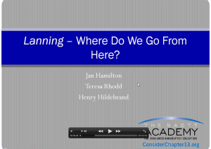 LANNING - Where Do We Go From Here?  